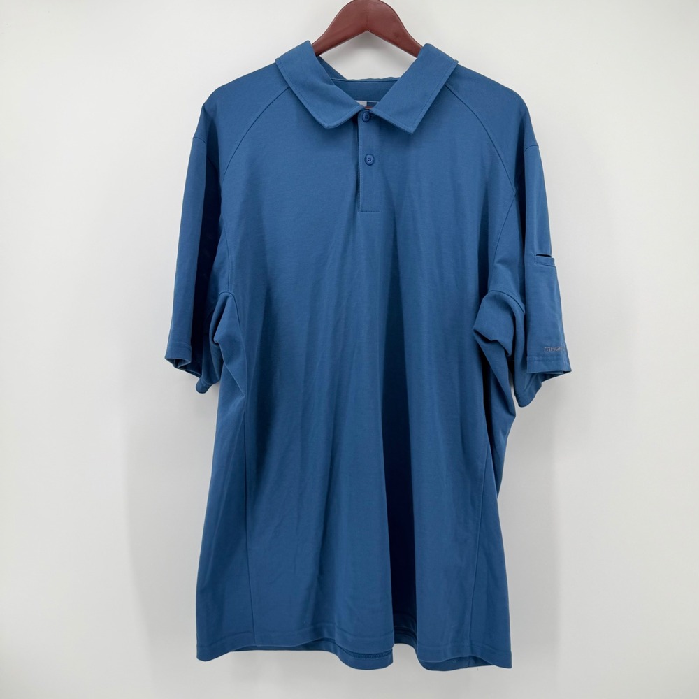 Magpul 2XL Men's Performance Polo Shirt Blue Tactical Range Sleeve Pen Pocket